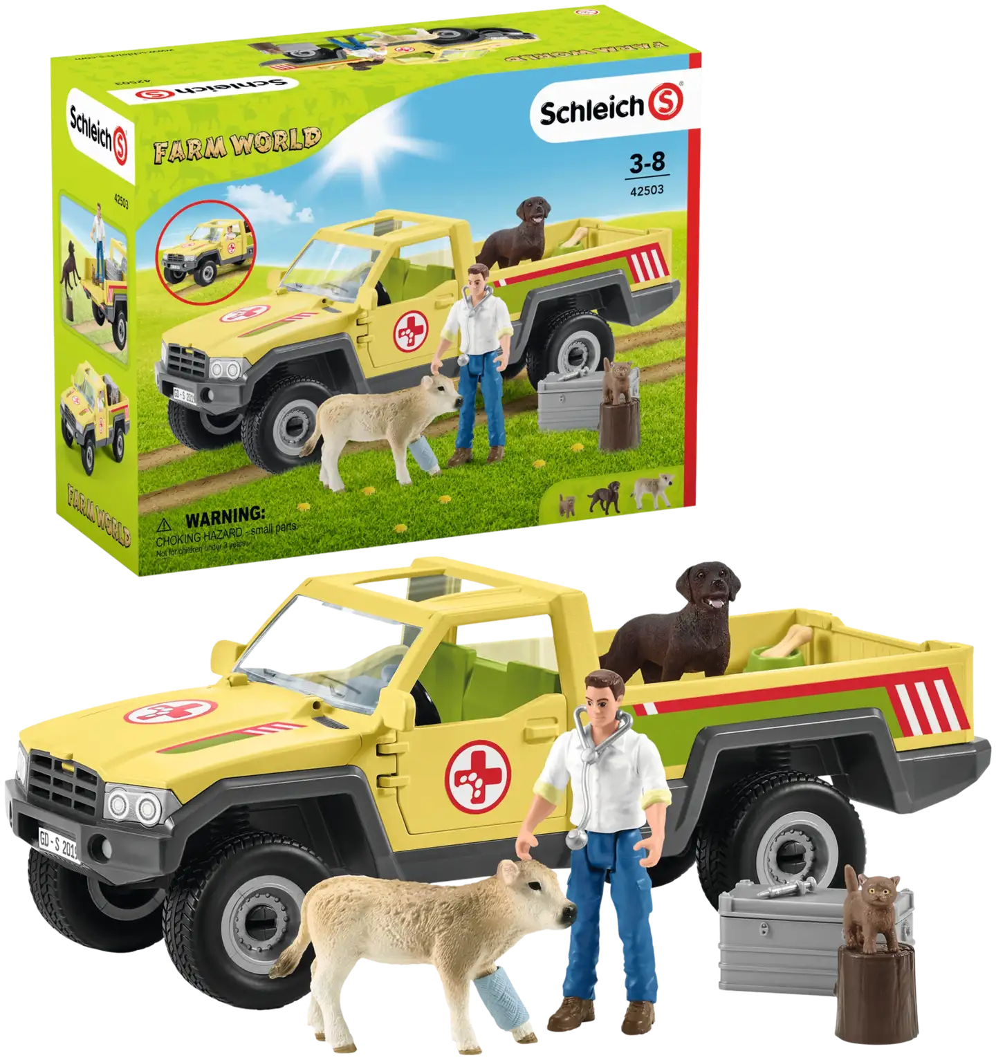 Schleich Eläinlääkärin käynti maatilalla leikkisetti - 2