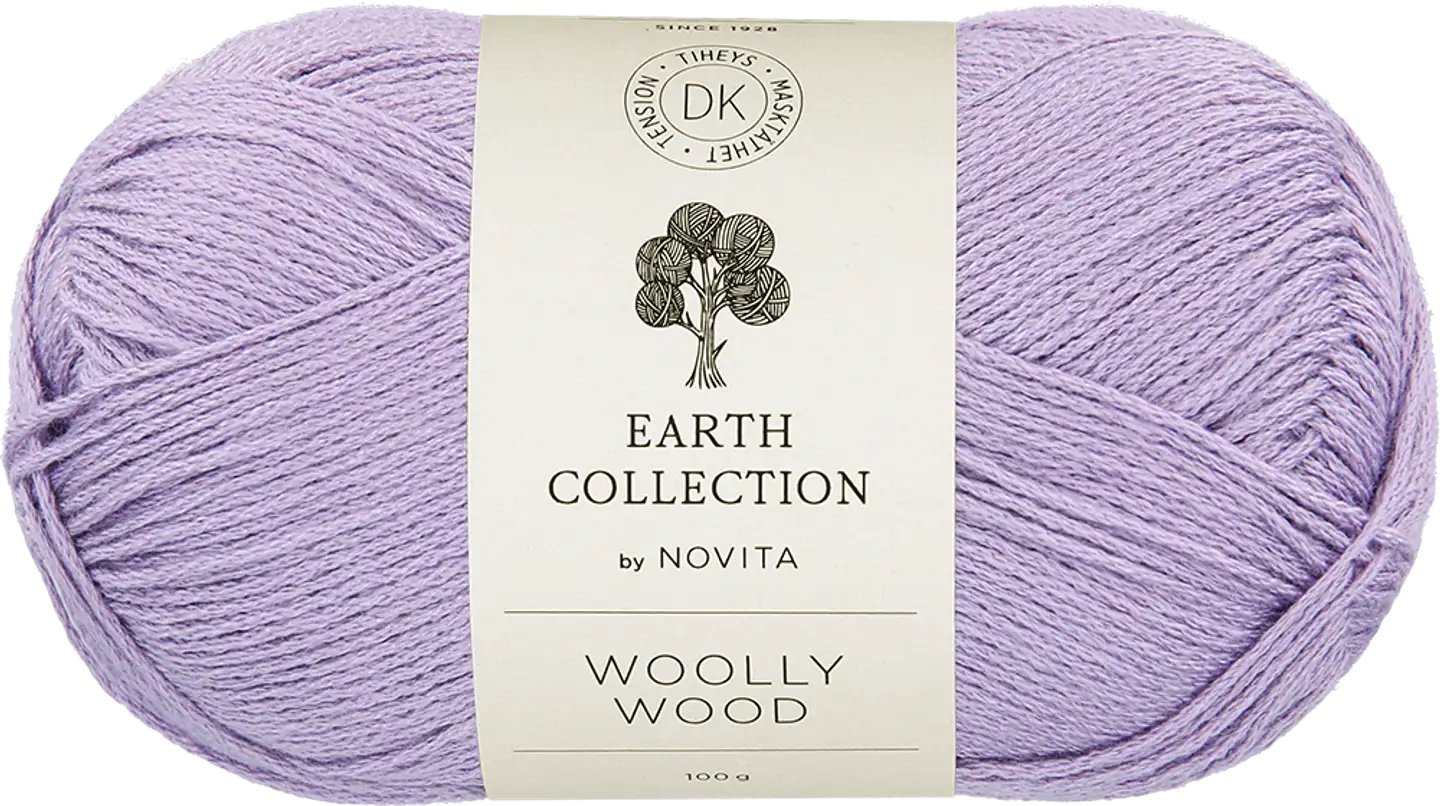 Novita lanka Woolly Wood 100 g mustikkamaito 730 - 1