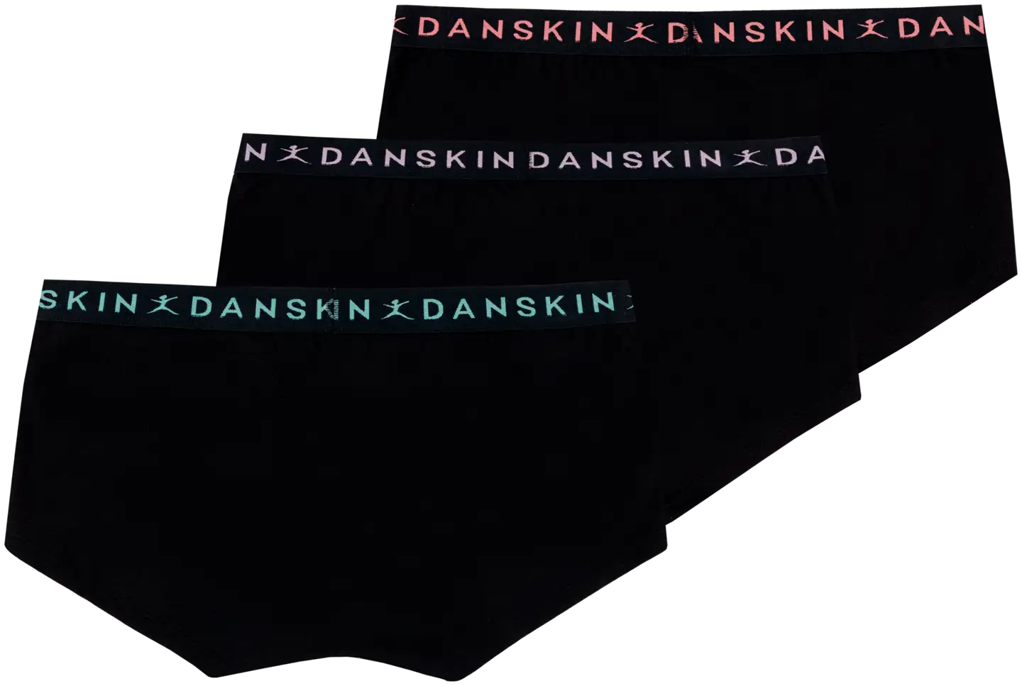 Danskin naisten hipsterit 210D332548 3-pack - BLACK - 2