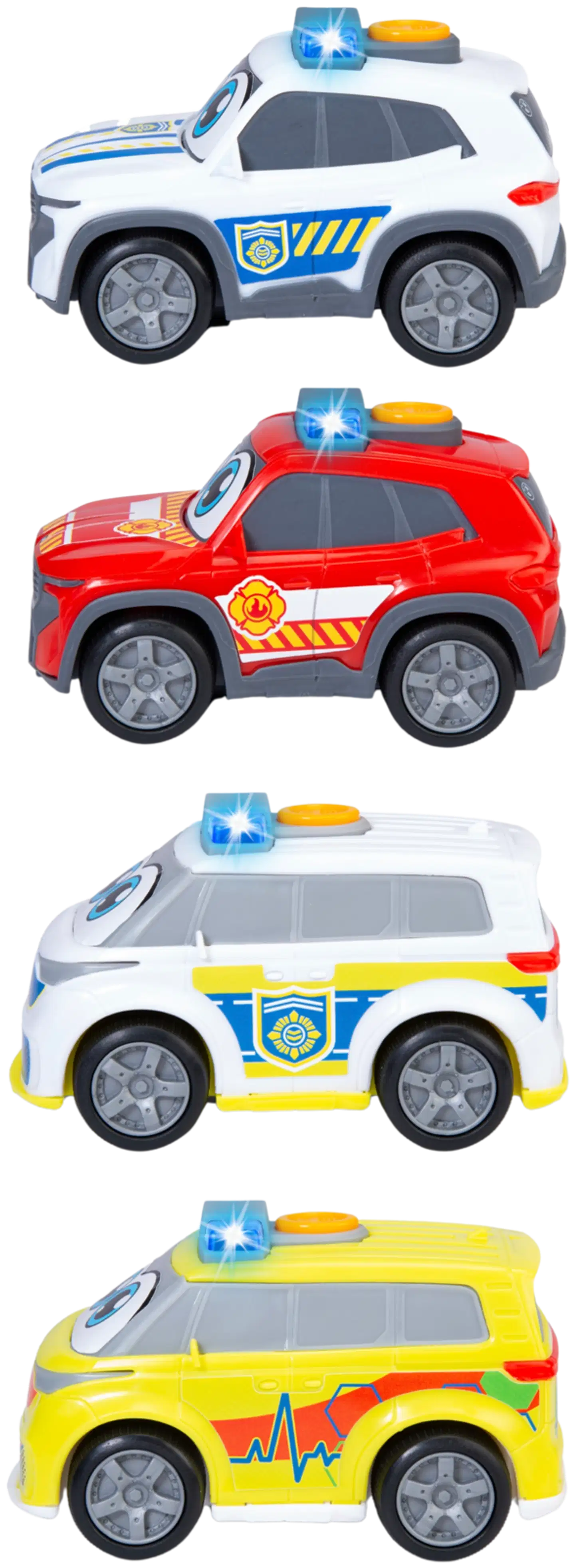Dickie Toys ABC hälytysajoneuvot 12 cm valo- ja äänitehostein lajitelma - 4