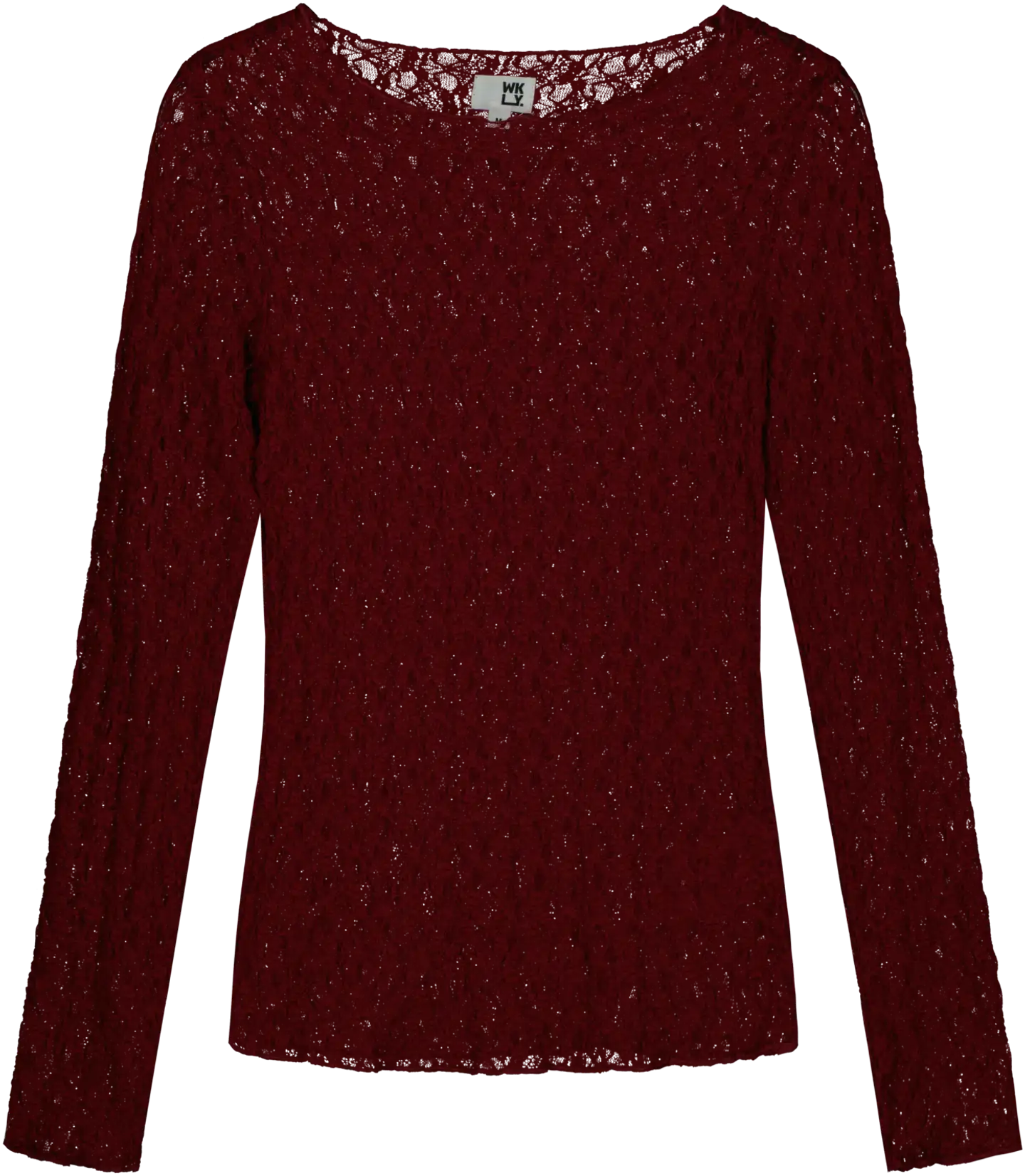 WKLY. naisten pitsinen trikoopusero 213W341100 - cabernet - 1