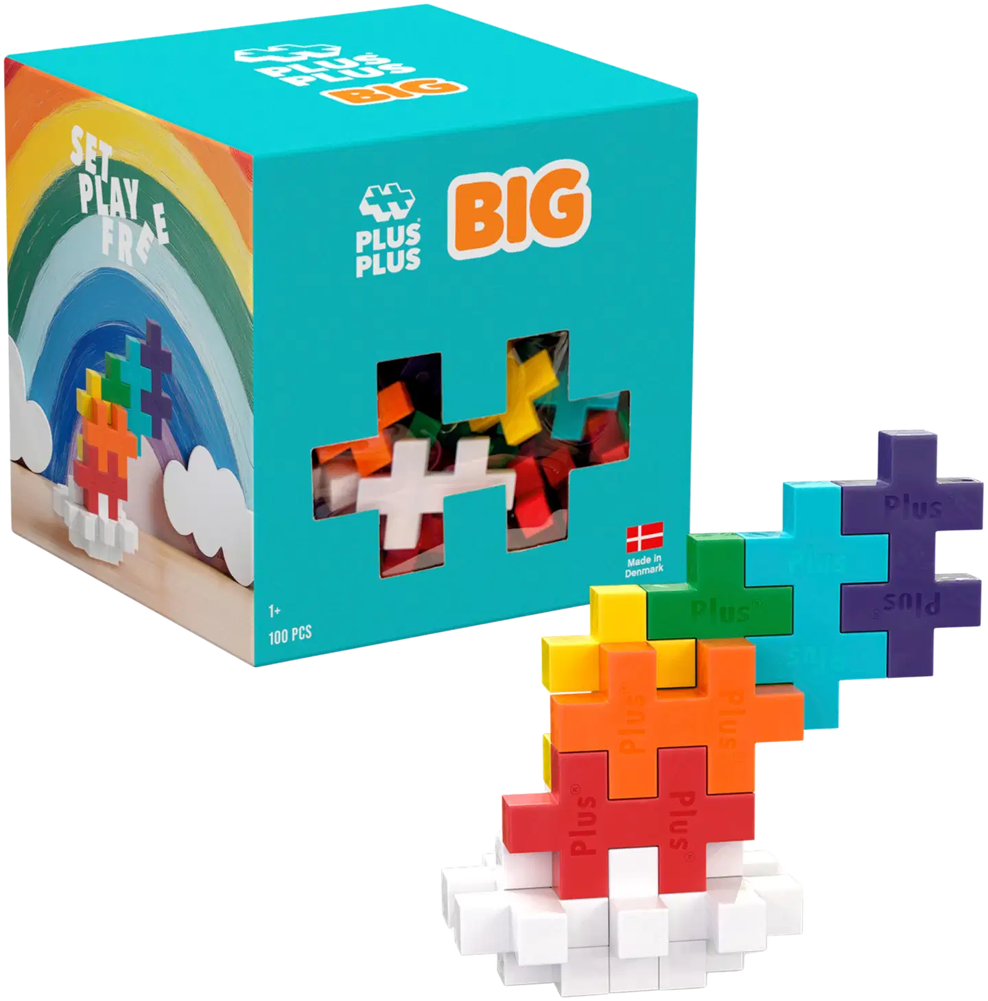 Plus-Plus BIG Rainbow mix / 100 palaa - 2