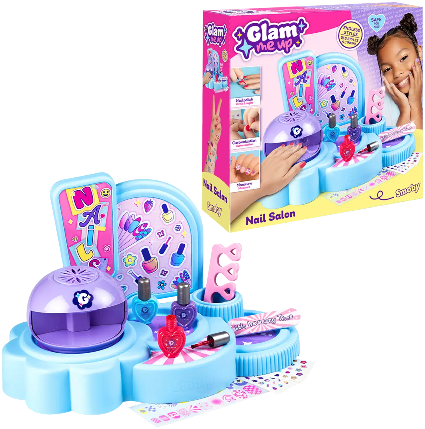 Smoby Glam kynsistudio ja runsaasti tarvikkeita - 1