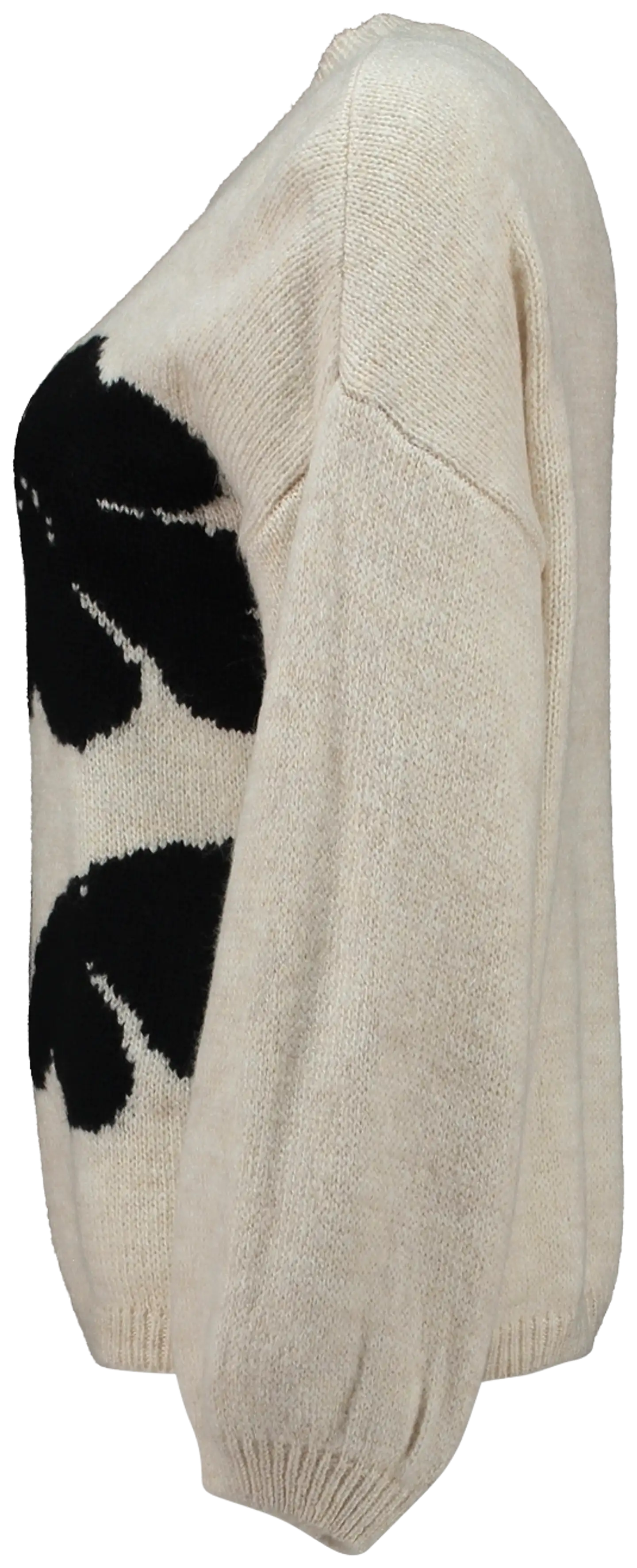Hailys naisten neule De44lia - beige/black flower - 2