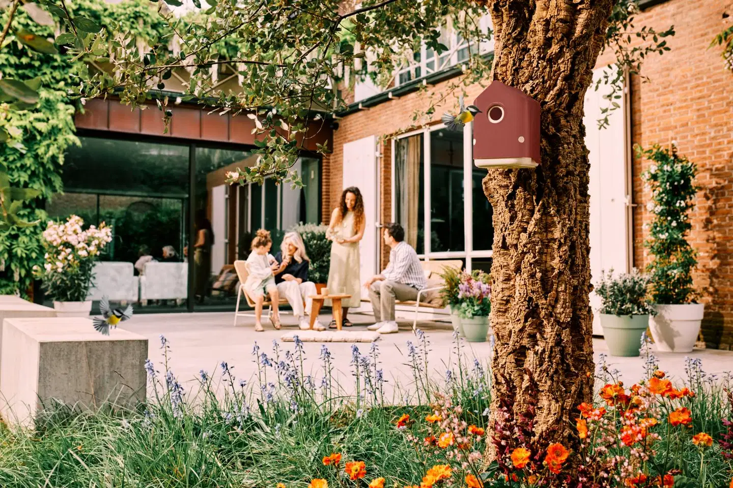 elho linnunpönttö cozy 18cmx18cmx k23cm punainen - 4