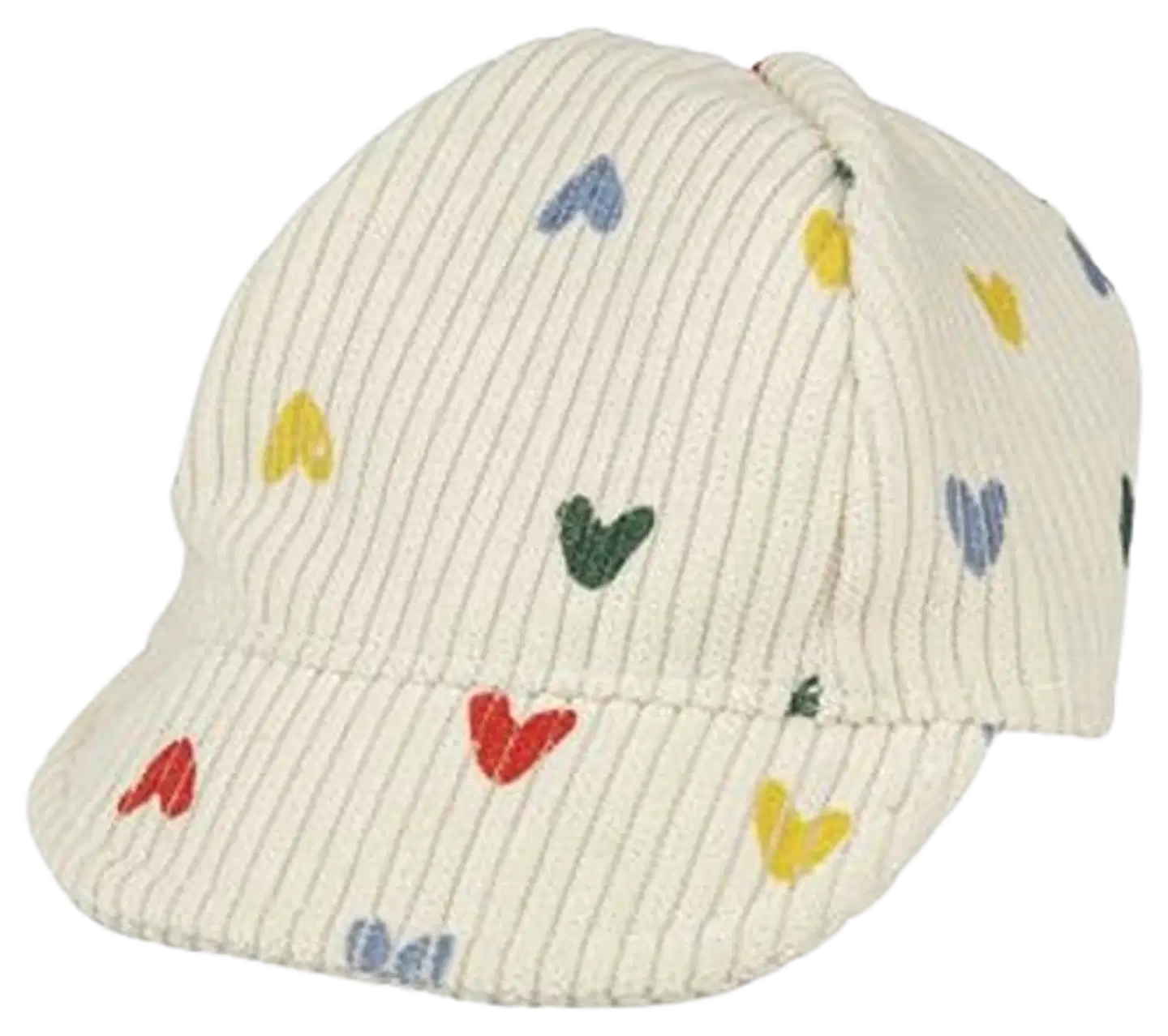 Nuken sydänkuvioinen lippis, 35-45 cm nukelle