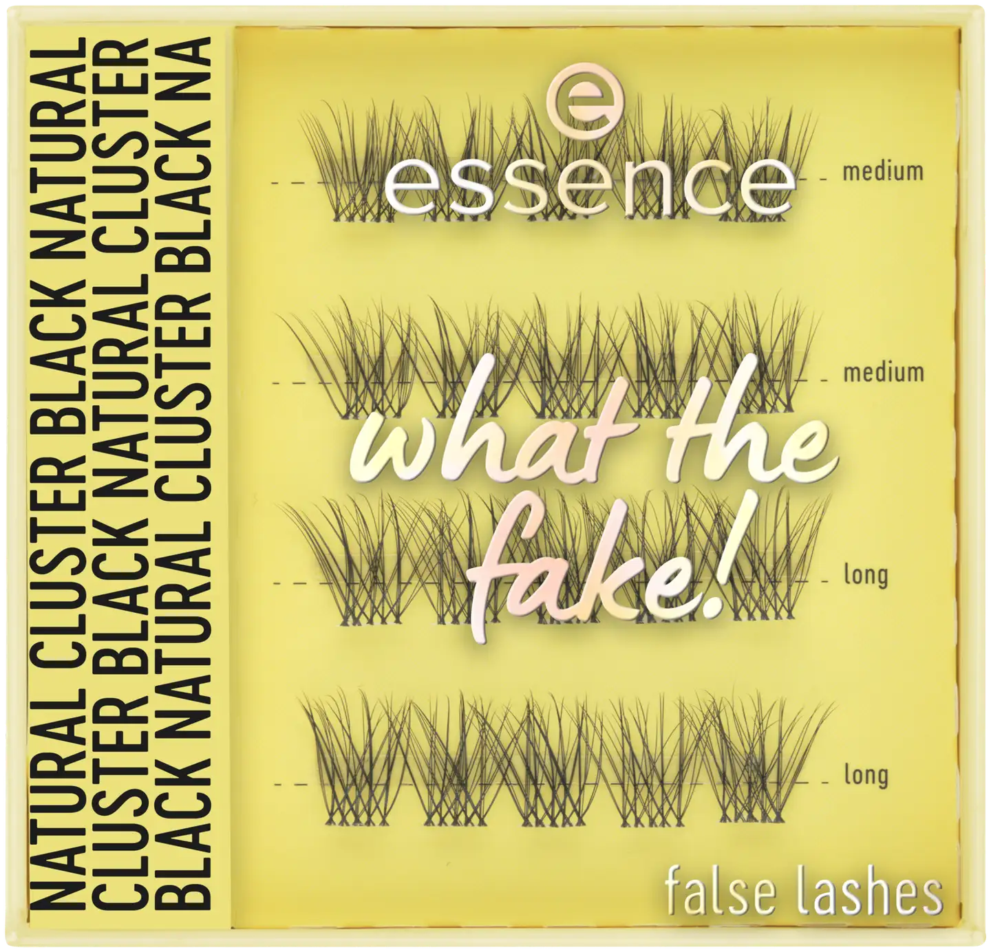 essence what the fake! false lashes 06 natural cluster black 1 g - 1