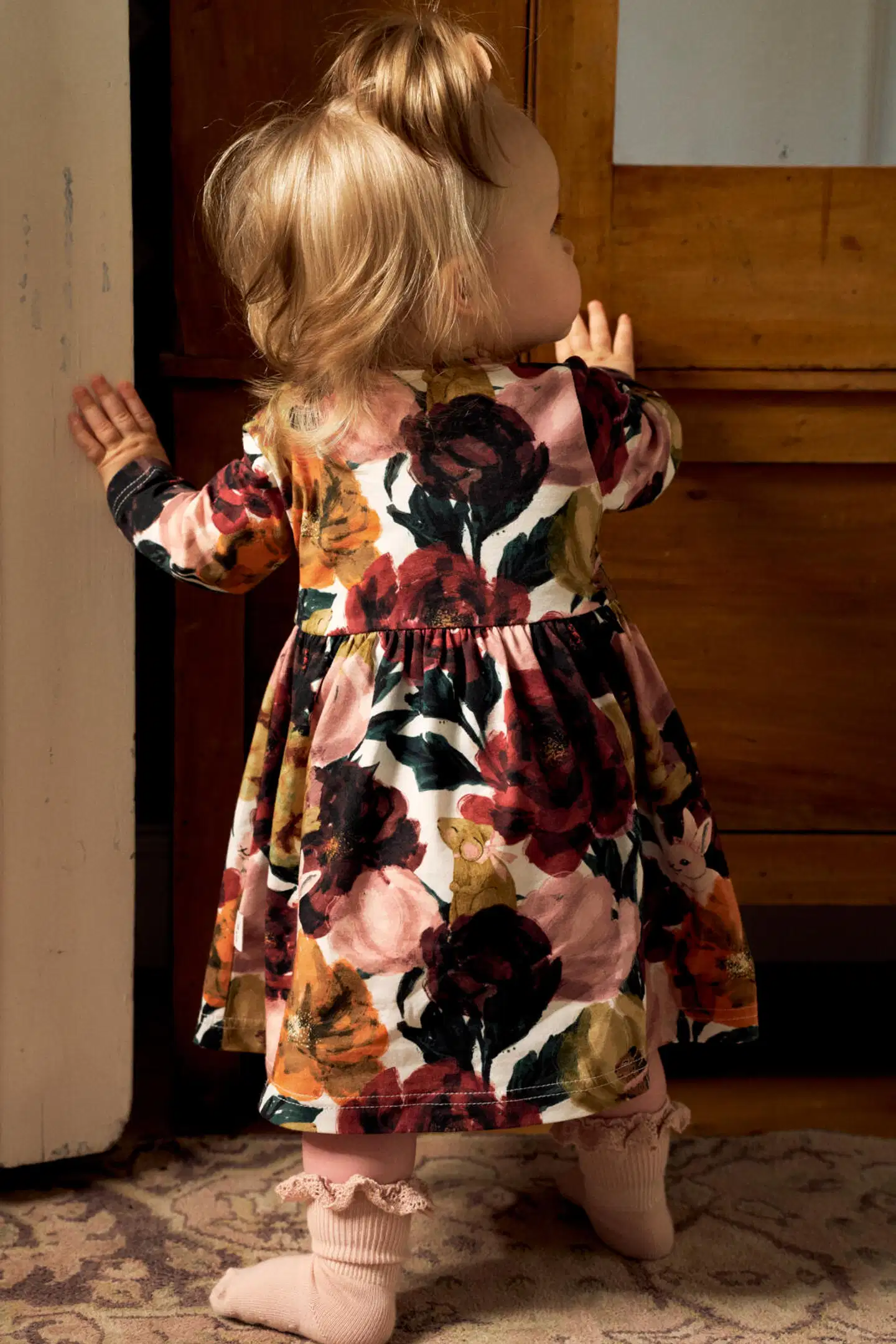 Maia family lasten mekko Bloomy 206085 - tummanpunainen - 5