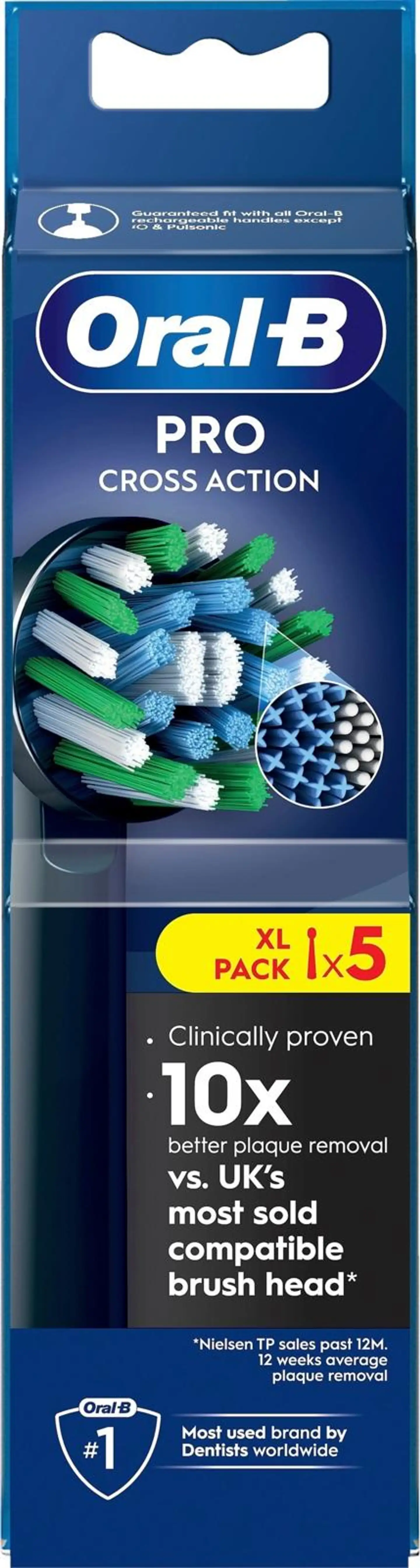 Oral-B PRO Cross Action Black 5kpl vaihtoharja