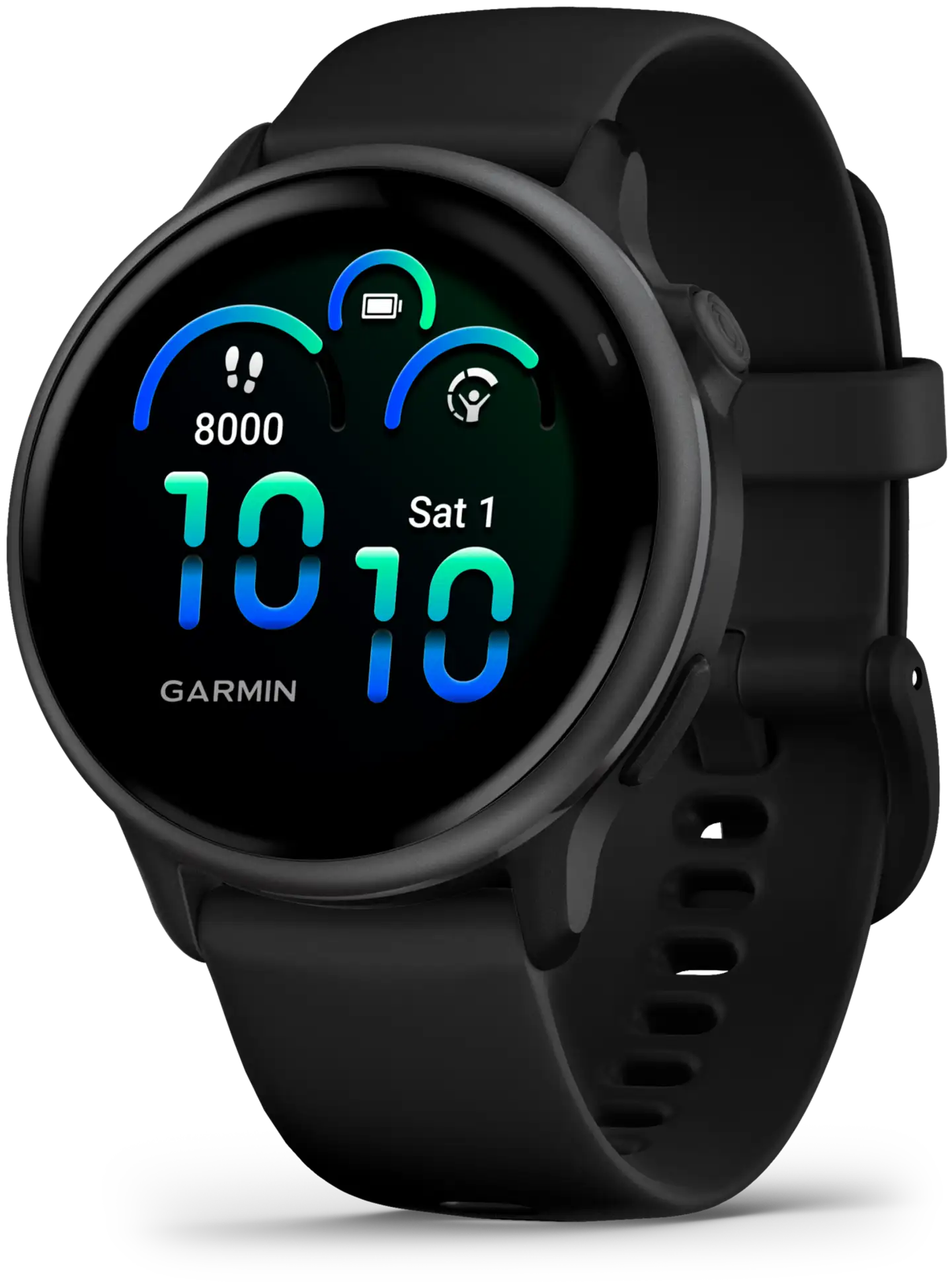 Garmin älykello Vivoactive 6 tummanharmaa ja musta hihna - 1