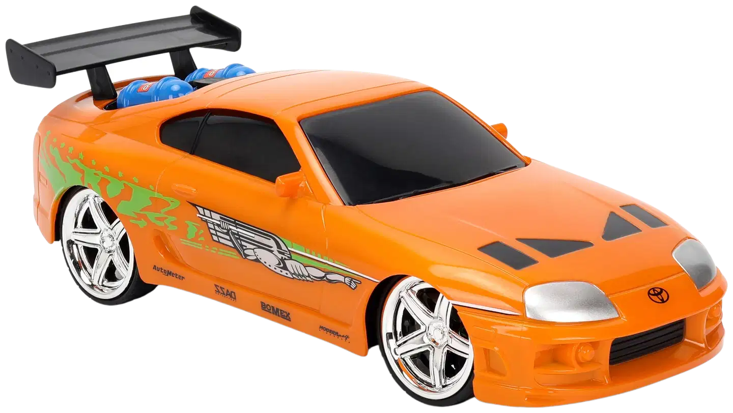 Jada - RC Fast & Furious Nitro Powered Vapor Brian's Toyota Supra Mk4, 1:24, radio-ohjattava, 2 kanavainen ohjain, taajuus 2,4 GHz - 7