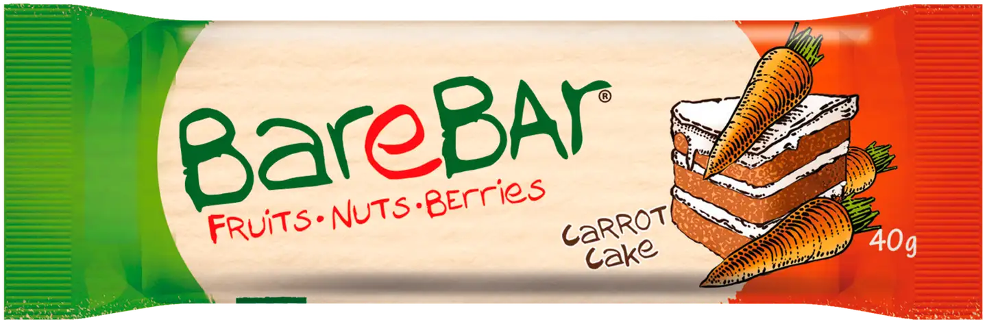BareBar Carrot Cake taatelipatukka 40 g