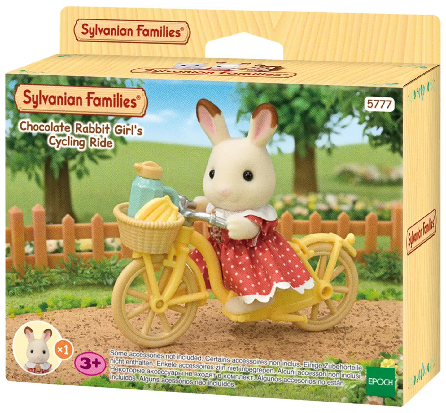 Sylvanian Families Suklaapuputyttö pyöräilemässä - 1