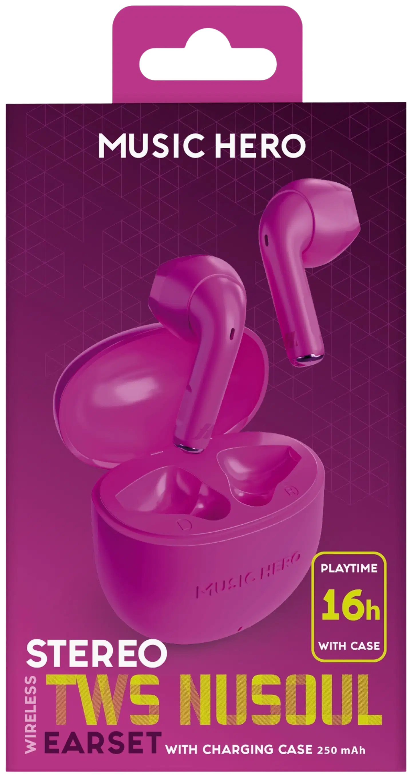 SBS langattomat nappikuulokkeet Nusoul, violetti - 2