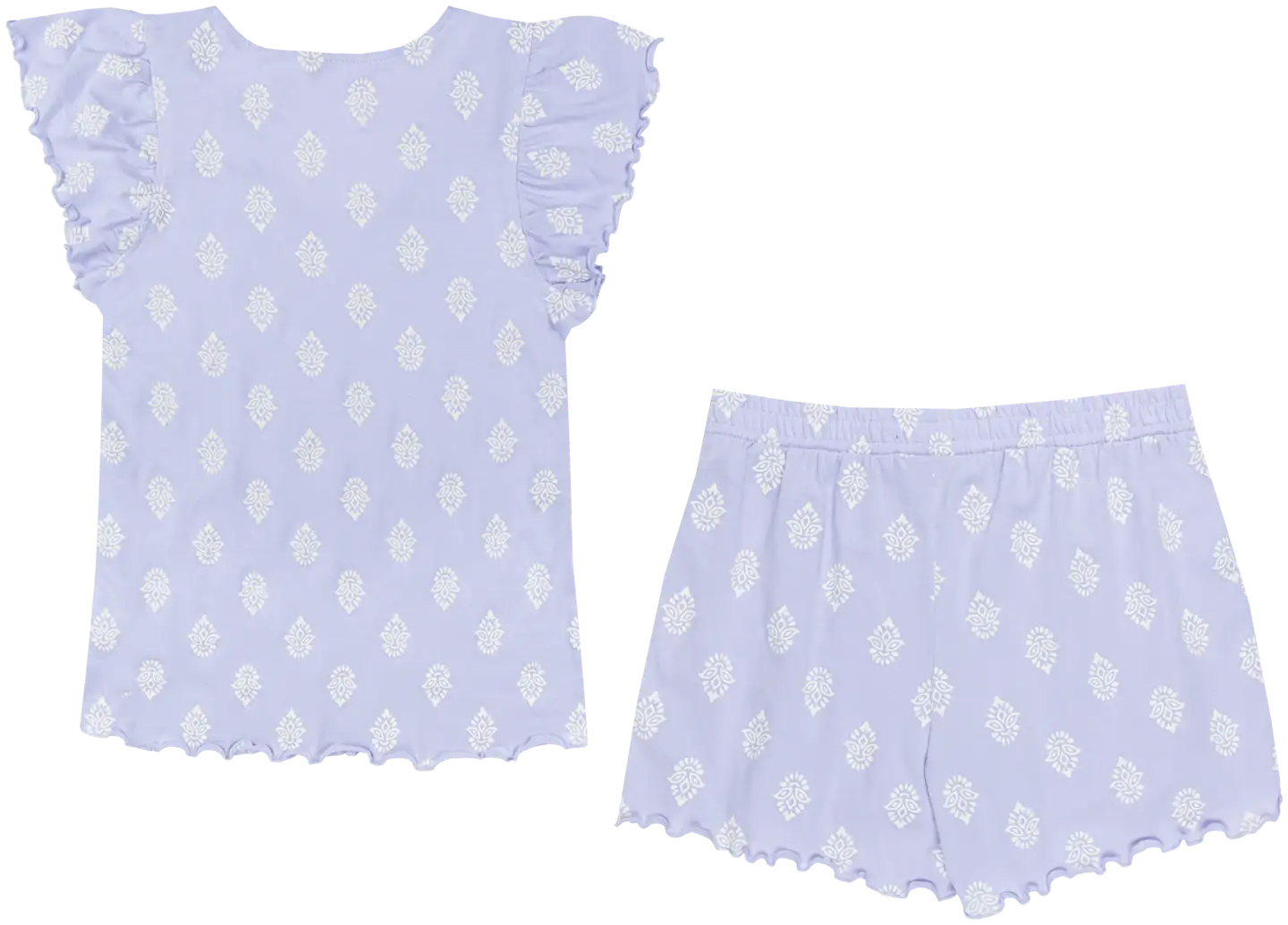 TEX naisten shortsipyjama I982698 - PURPLE LIGHT - 2