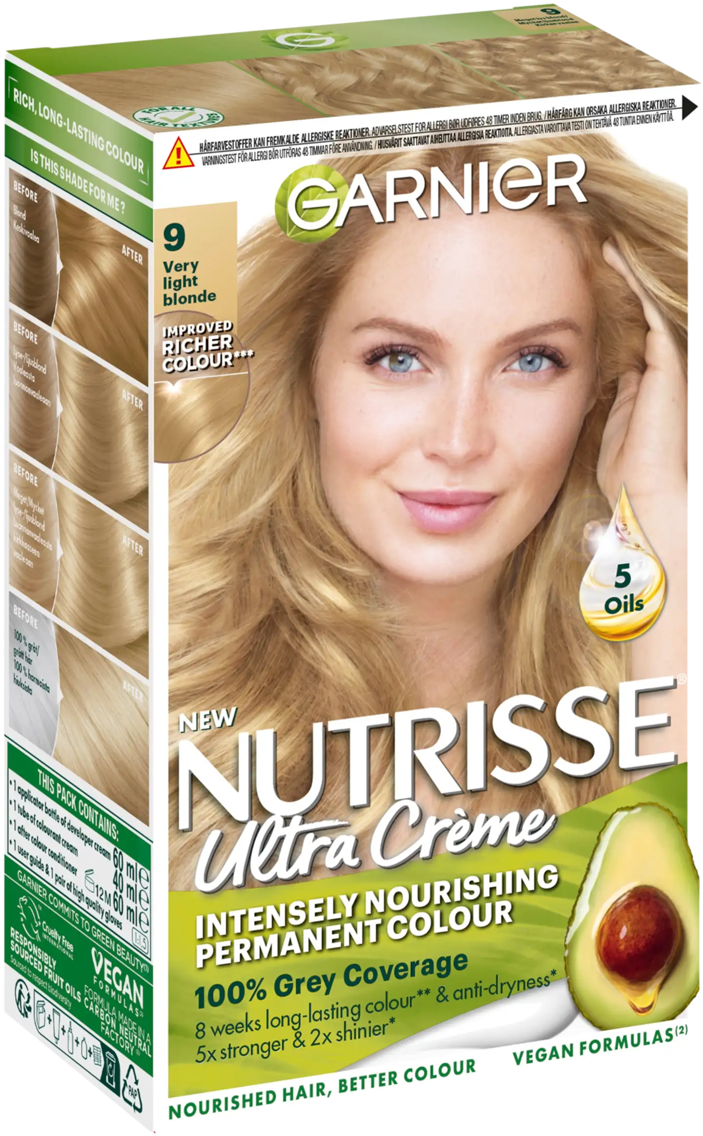 Garnier Nutrisse Ultra Creme 9.0 Very Light Blonde Kirkasvaalea kestoväri 1kpl - 1