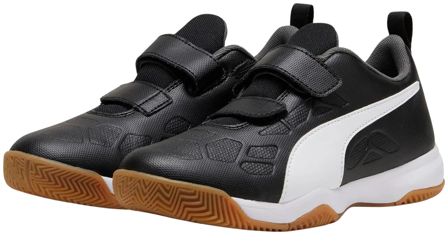 Puma lasten sisäpelikengät Tenaz V Jr - Puma Black-Puma White-IronGate - 3