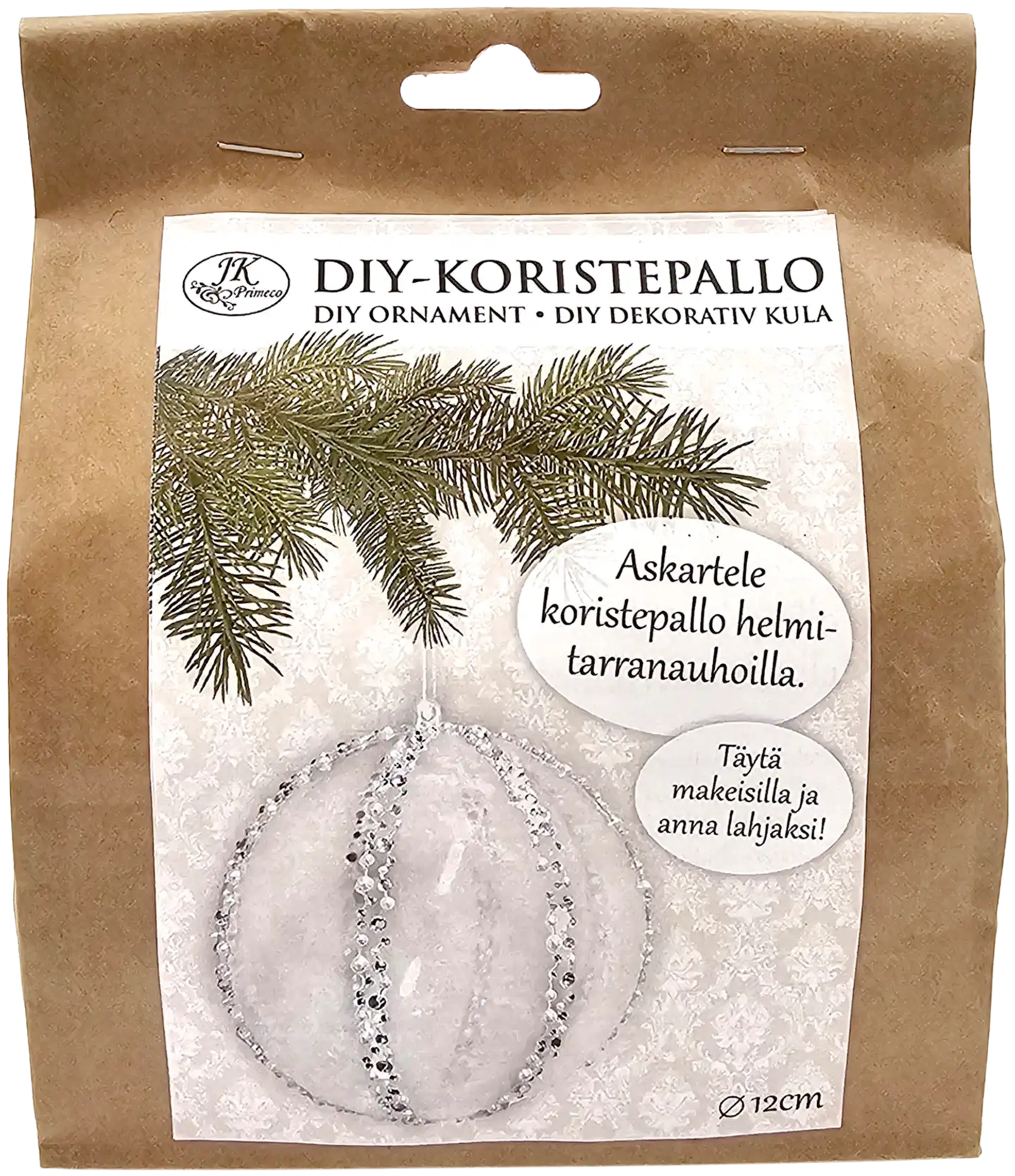 J.K. Primeco DIY-Koristepallosetti 12cm - 1