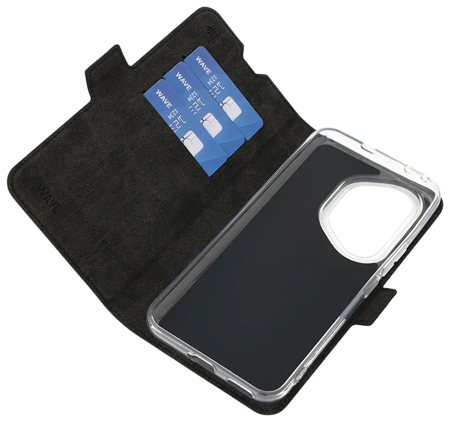 Wave Book Case, Honor 400 Pro, Musta - 4