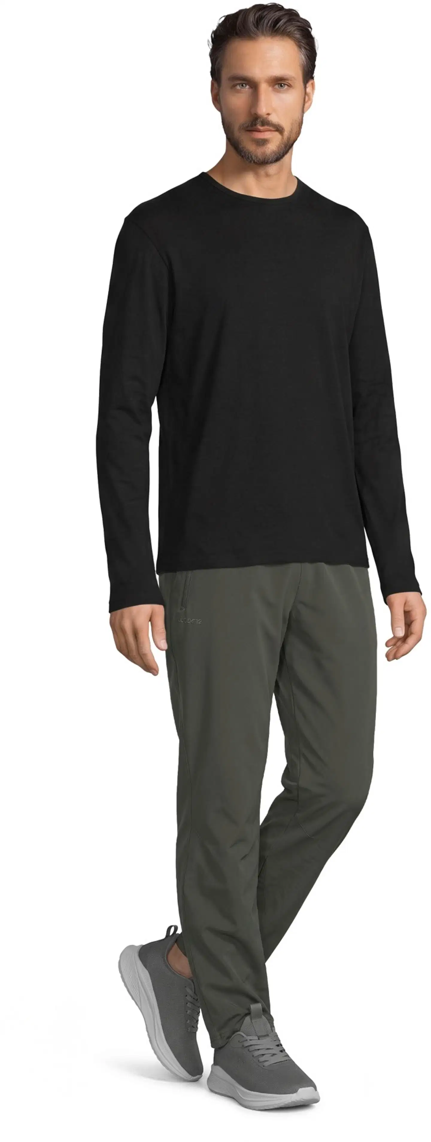 House miesten pitkähihainen aluspaita 190H422644 - BLACK - 3