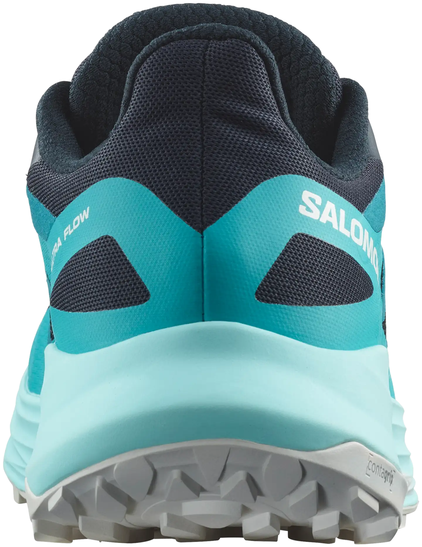 Salomon naisten polkujuoksujalkine Ultra flow - Carbon/Peacock Blue/White - 3