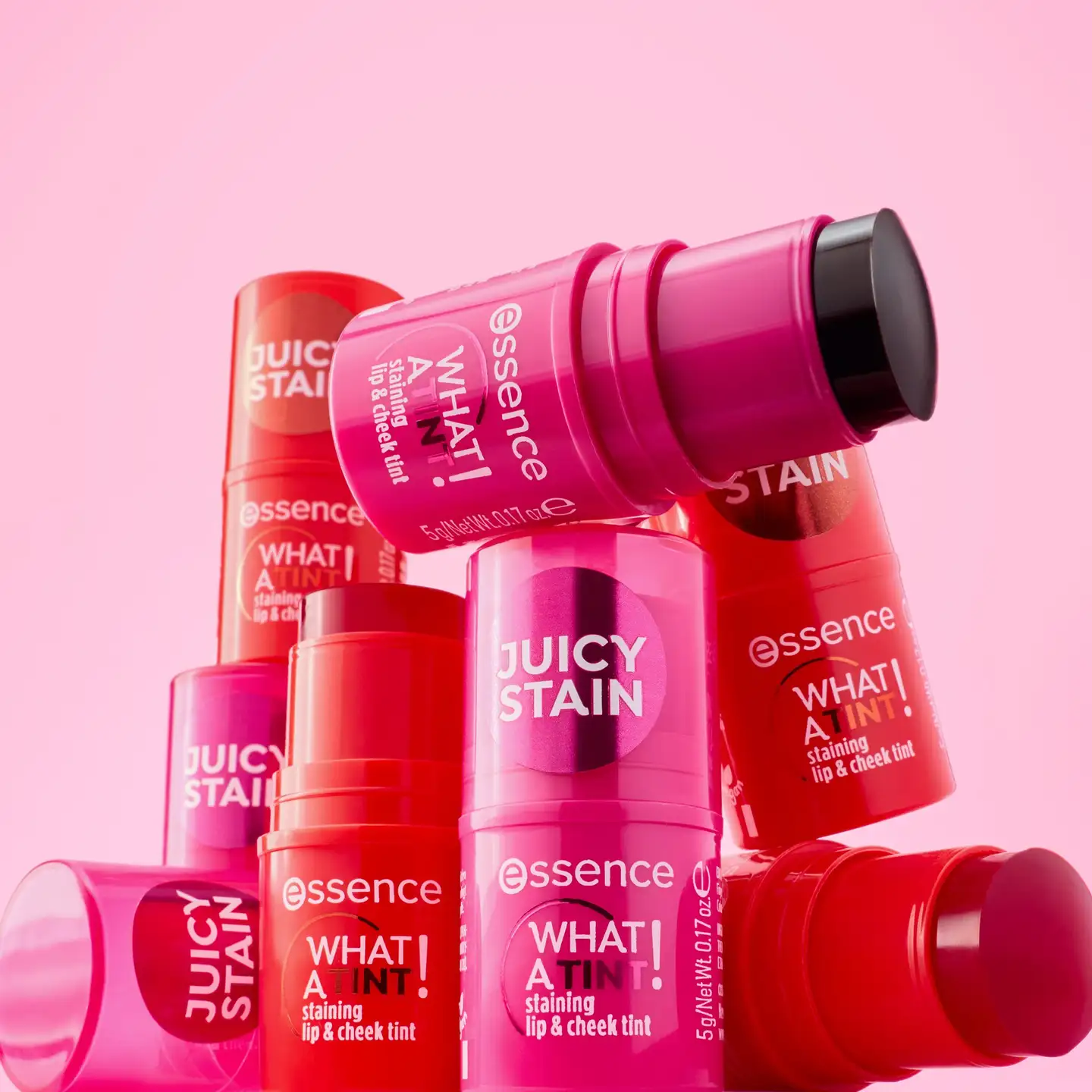 essence WHAT A TINT! staining lip & cheek tint 10 Raspberry Vibes 5 g - Raspberry Vibes - 7