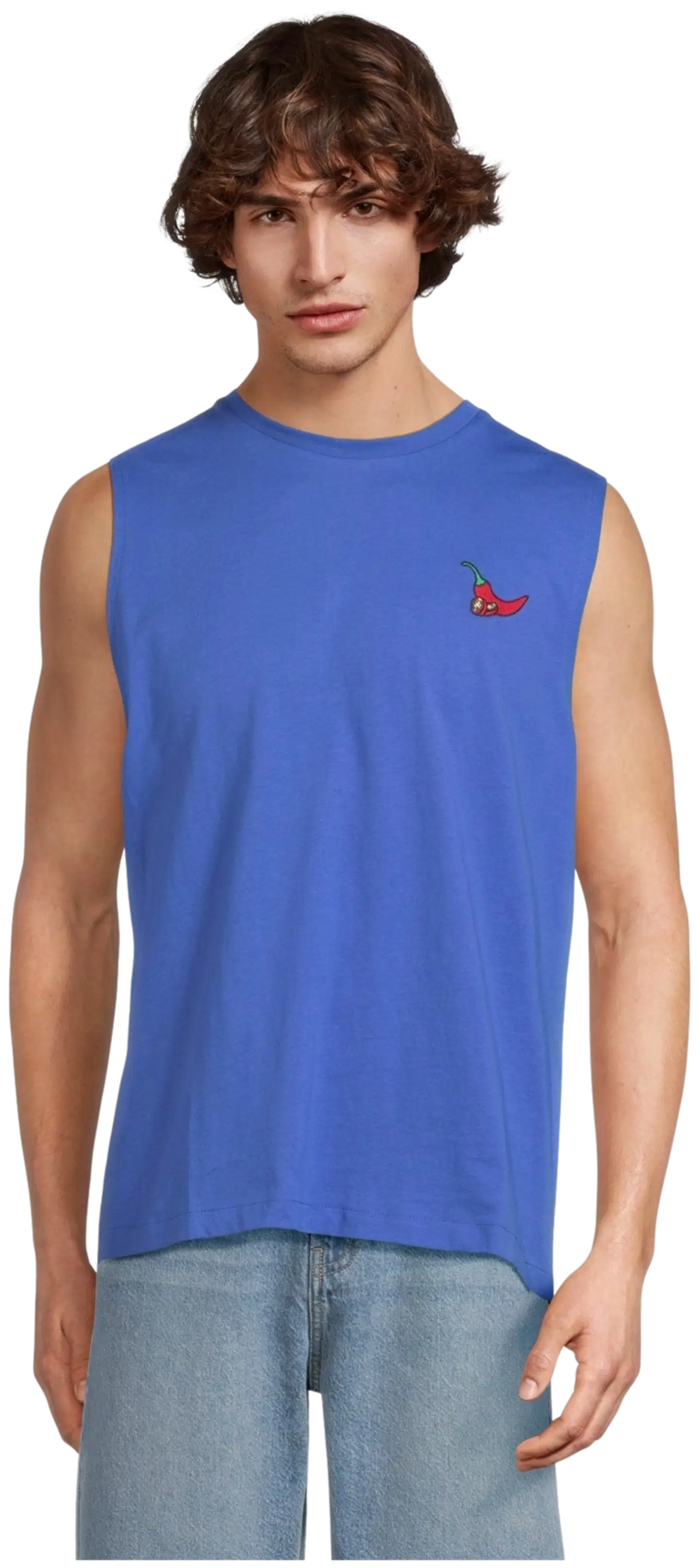 WKLY. miesten hihaton t-paita Mexican 195W152601 - dazzling blue - 1