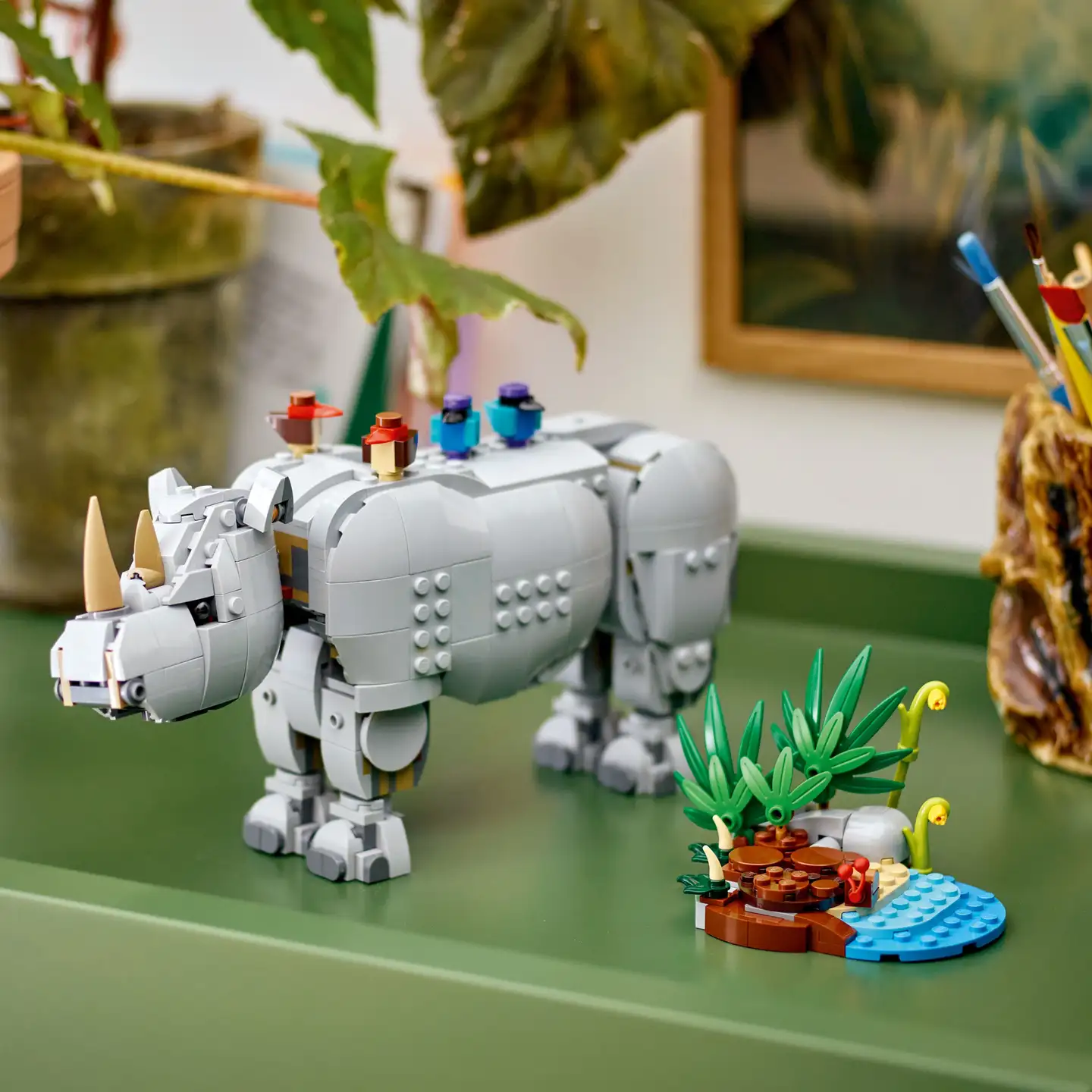 LEGO® Creator 31171 Villieläimet: Mahtava sarvikuono ja linnut - 10