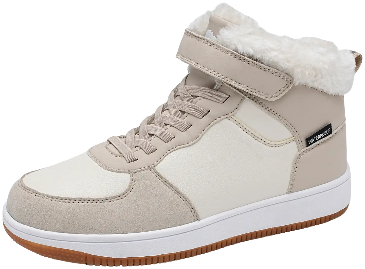 Lejon lasten vedenpitävät vapaa-ajan tennarit Bailey WP Warm - offw beige - 2