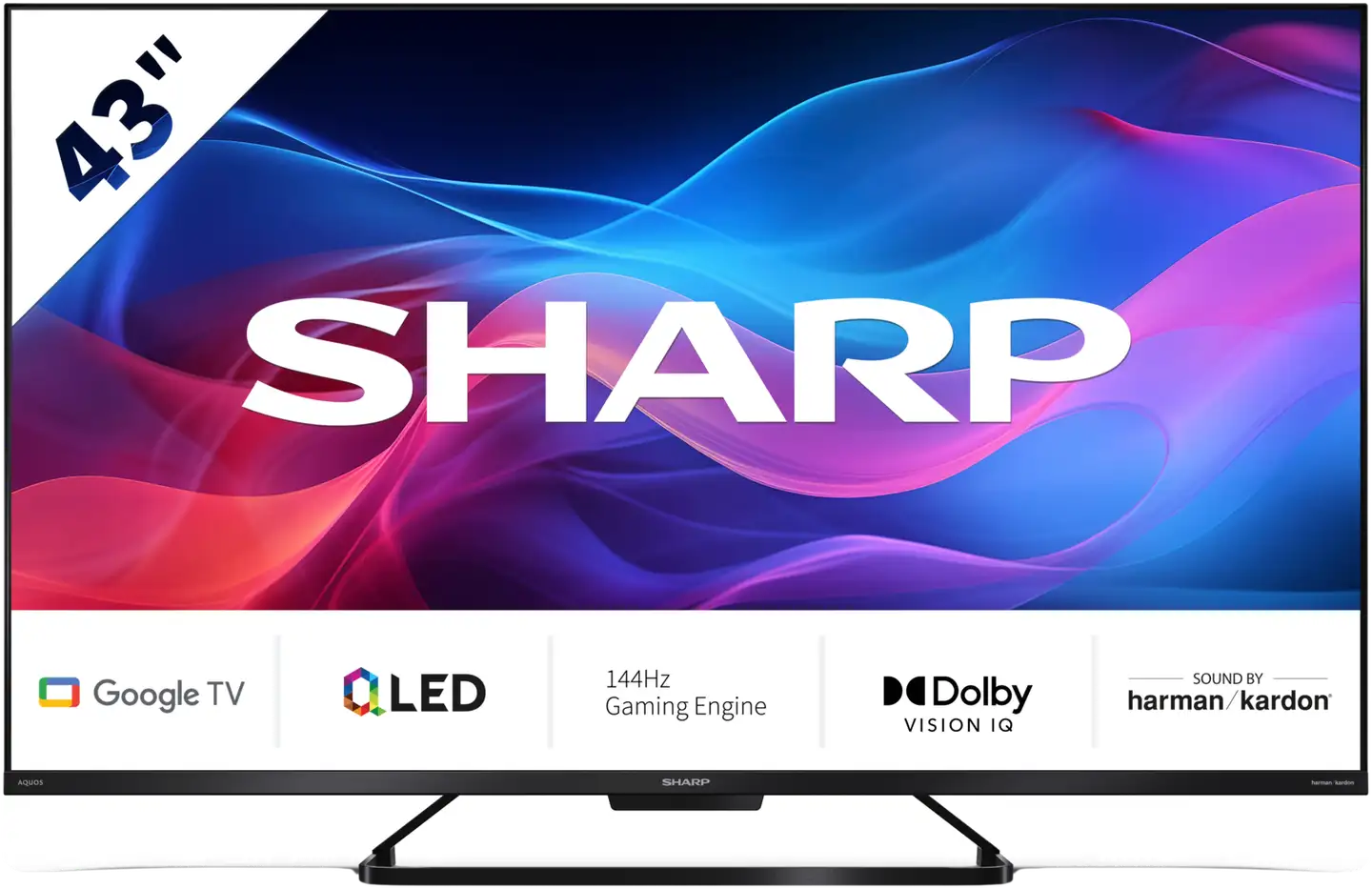 Sharp 43" 4K UHD QLED Google TV 43GR8265E - 2