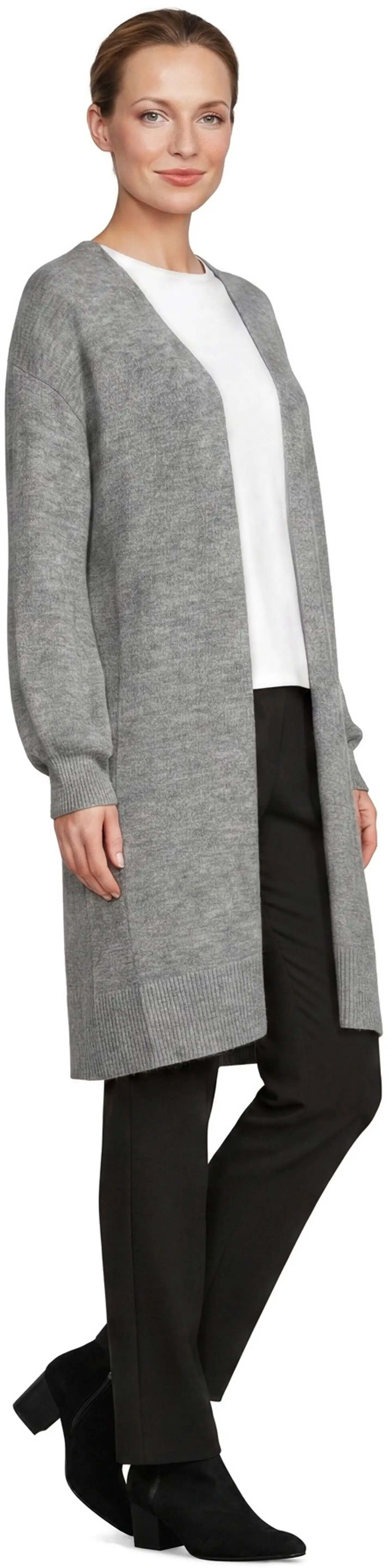 London Fog naisten mohairneuletakki 213L264012 - grey - 3