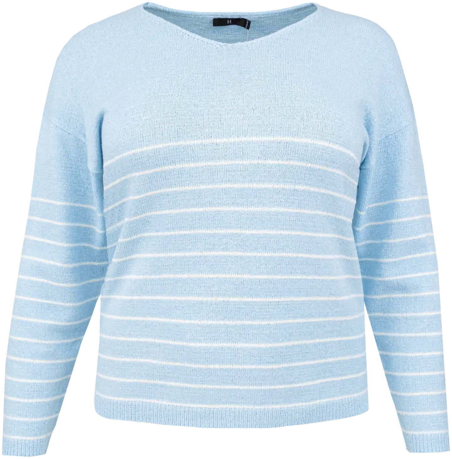 House naisten raidallinen neulepusero 213HP16145, D-mitoitus - Lt blue - 1