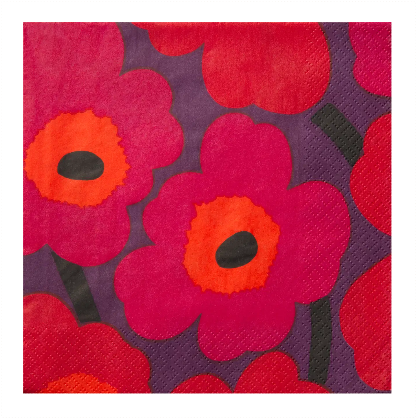 Marimekko Unikko punalila lautasliina 20kpl/24cm
