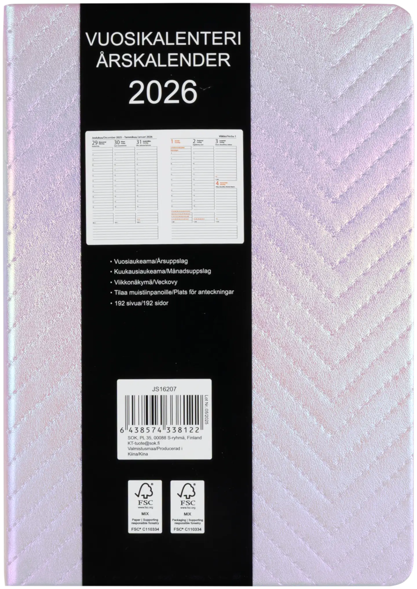 Pöytäkalenteri A5 lila - 3