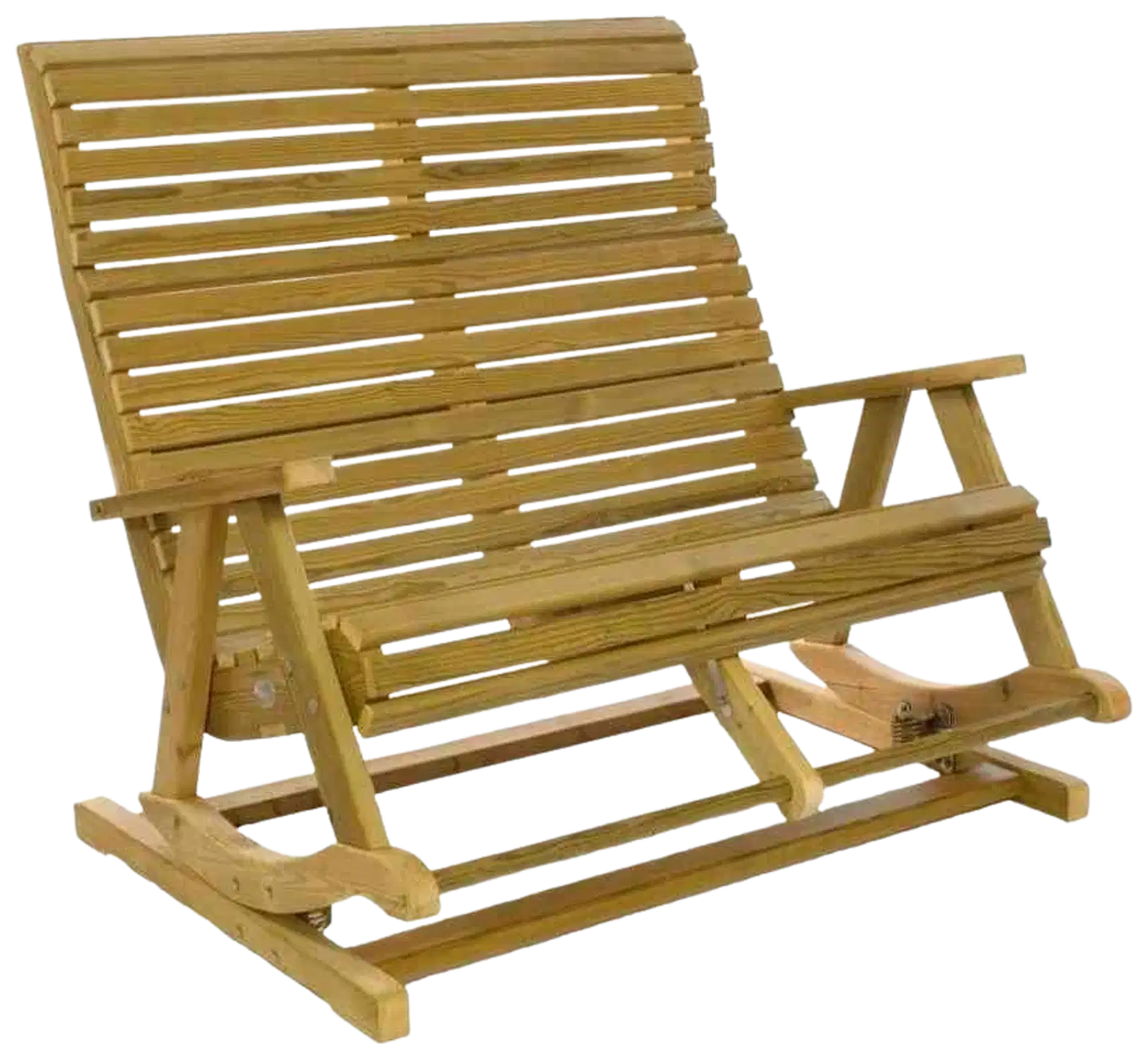 Riku tupla jousikeinu, istuinleveys 110cm, kestopuu vihreä - 1