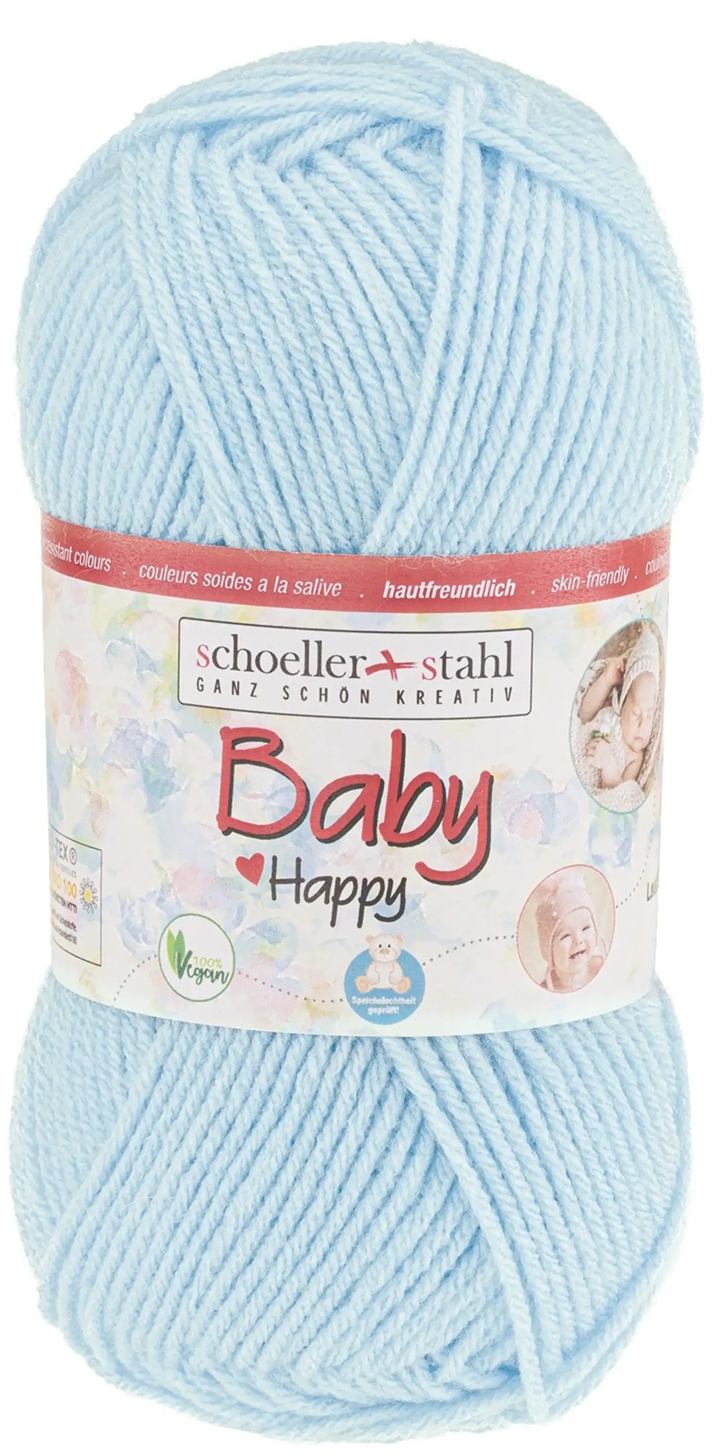 Schoeller+Stahl neulelanka Baby Happy 50 g vaaleansininen