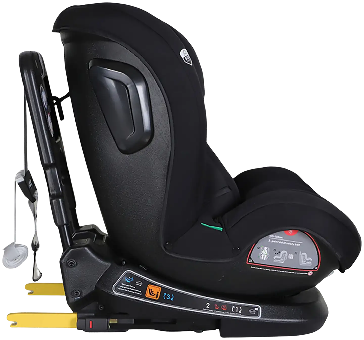 Kikid Turvaistuin Premium 40-150cm i-Size 360 ISOFIX R129, musta - 6