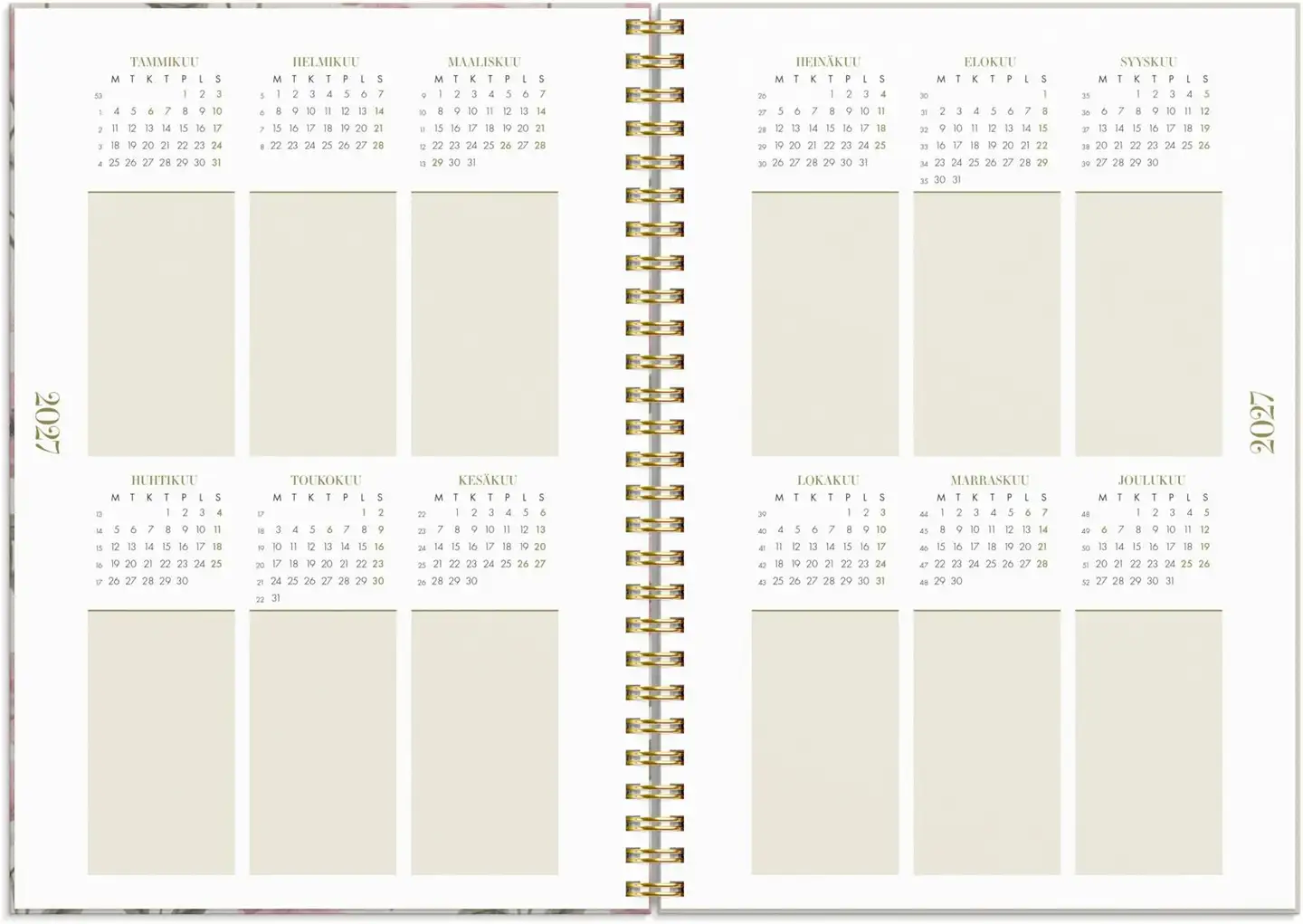 Burde Kalenteri 2026 Life Planner Essentials - 5