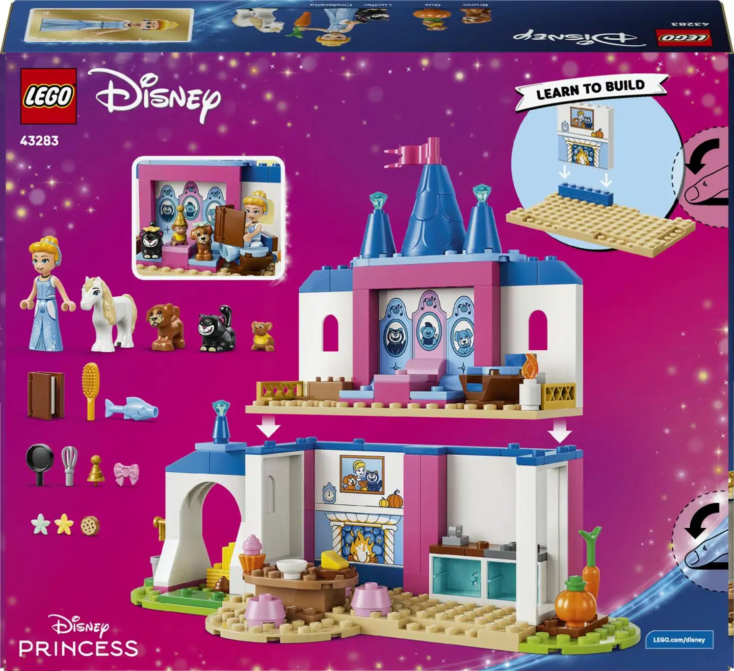 LEGO® Disney Princess 43283 Tuhkimon linna ja eläinystävät - 4