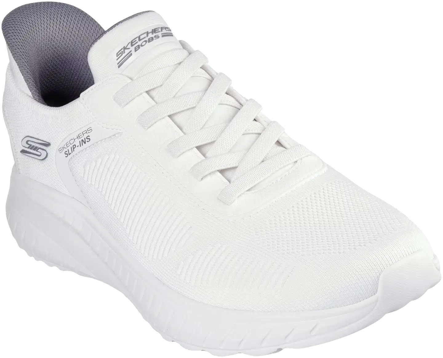 Skechers miesten Slip-Ins loafer Bobs Sport Squad Chaos Solid Step White - WHITE - 1