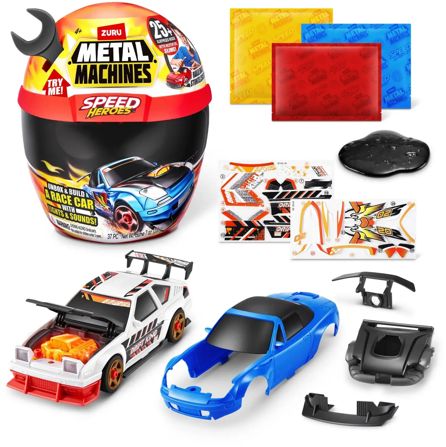 Metal Machines leikkisetti kypärä Speed Hero Helmet Playset - 1