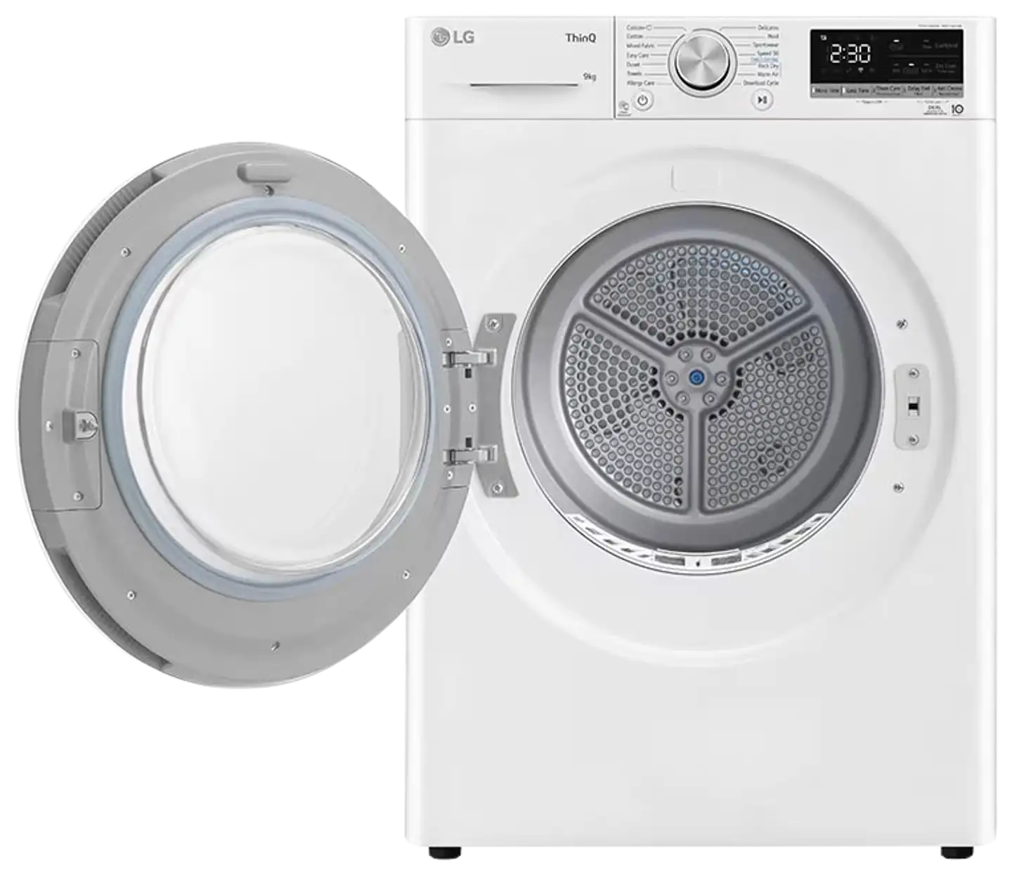 LG kuivausrumpu RH90V5AV7N 9kg valkoinen - 2