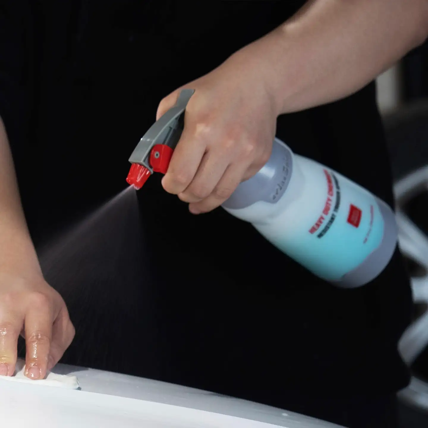 Maxshine RTS750-B kemikaalinkestävä ruiskupullo – 750 ml, musta, säädettävä suutin, ergonominen kahva, sopii vahvoille puhdistusaineille - 3