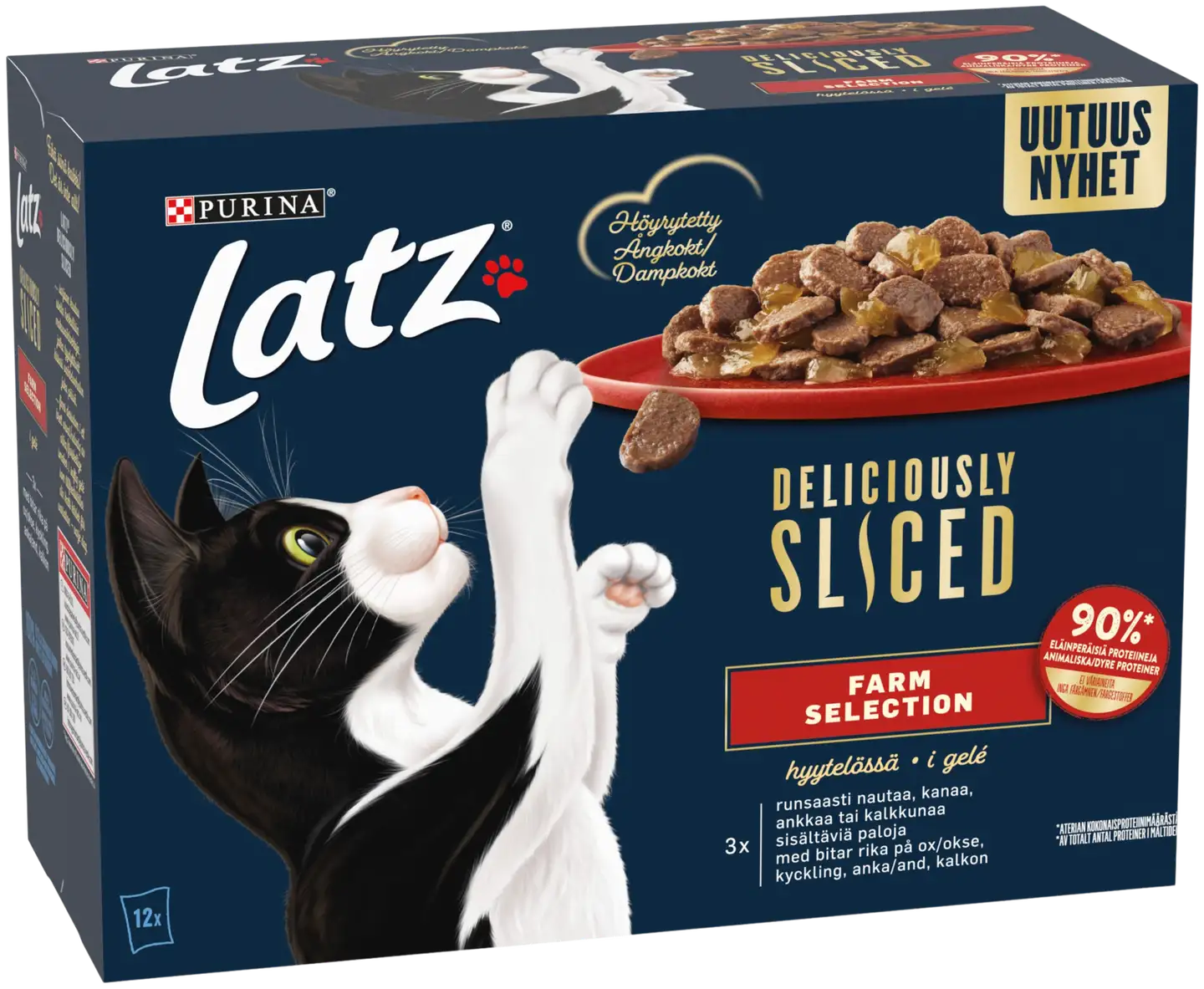 Latz Deliciously Sliced 12x80 Farm lajitelma kissanruoka