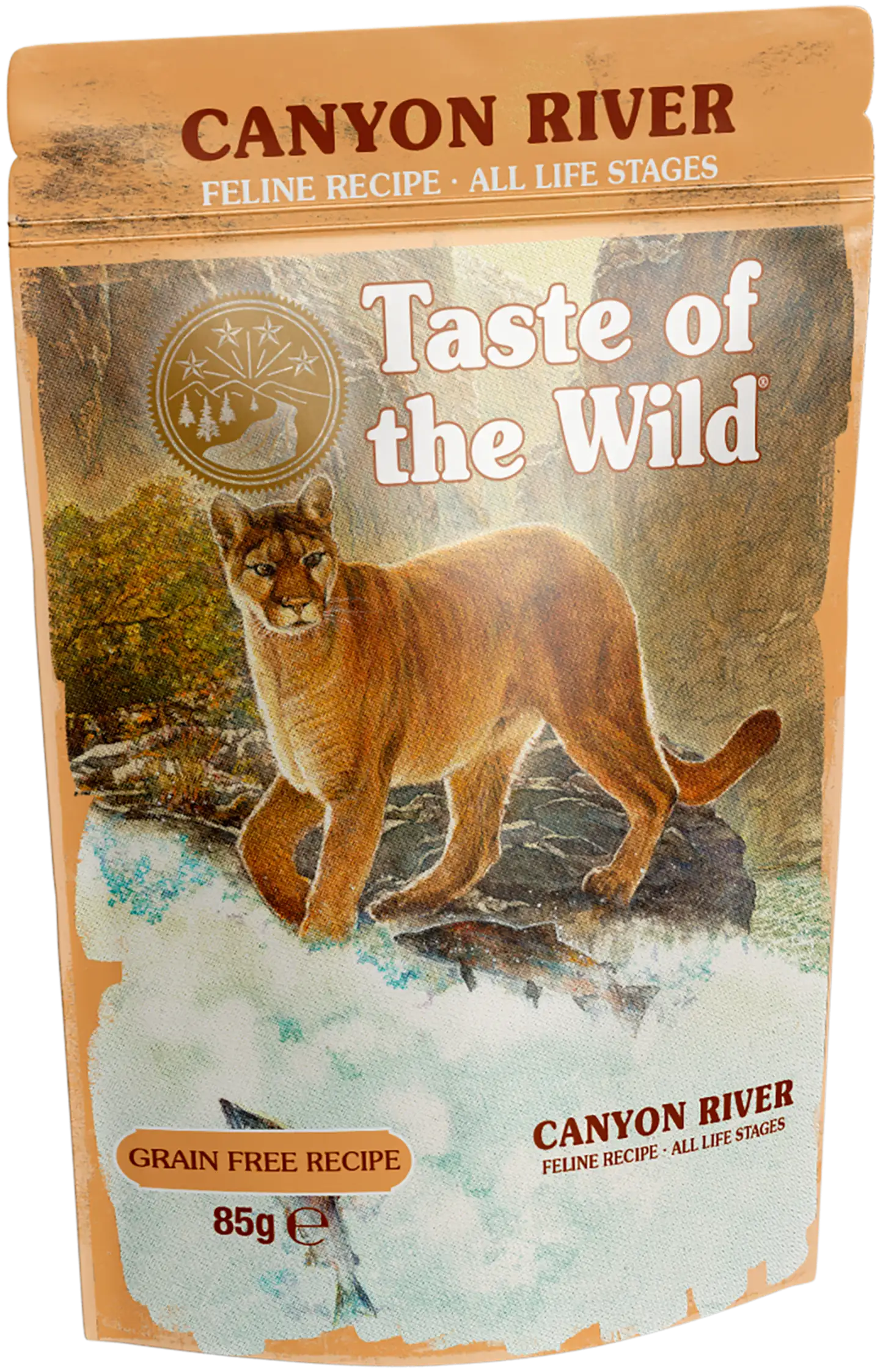 Taste of the wild canyon river cat chunks in gravy pouch 85g - 1