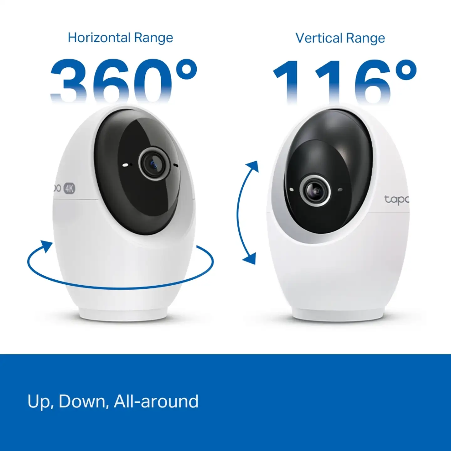 TP-Link Tapo C260 PAN/TILT AI -valvontakamera sisäkäyttöön - 10