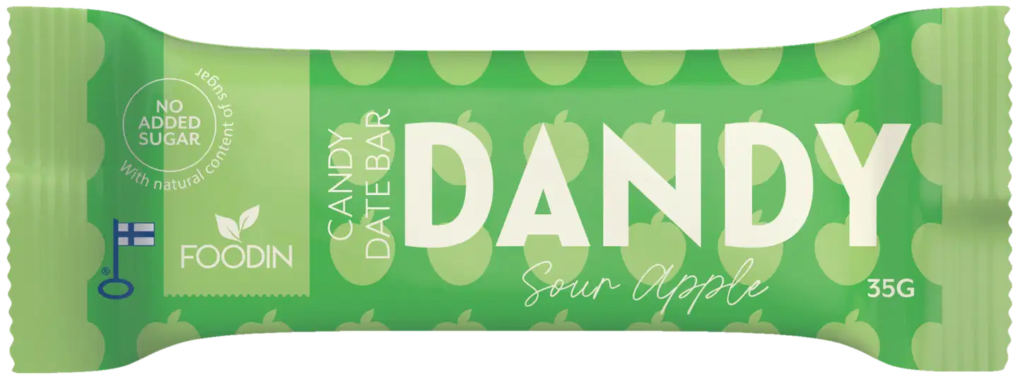 Foodin Dandy Candy Bar, Sour Apple, 35g
