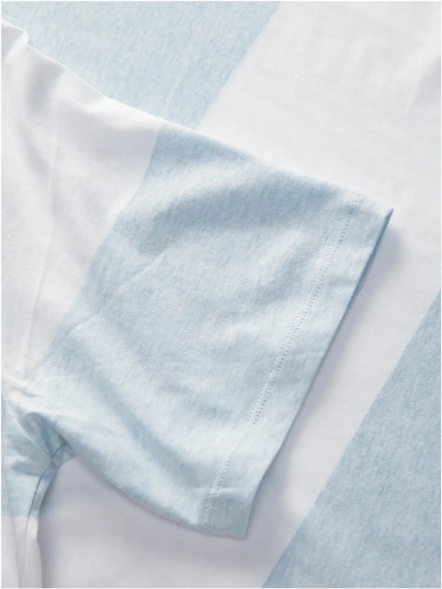 JJ Rebel miesten leveäraitainen t-paita JREBPIKE - Chambray blue - 2
