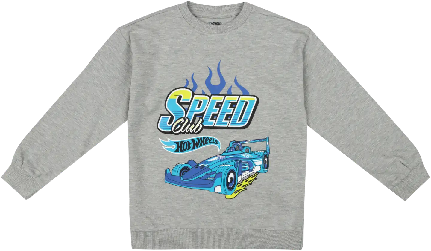 Hot Wheels lasten collegepaita A9-0069 - Grey Marl - 1