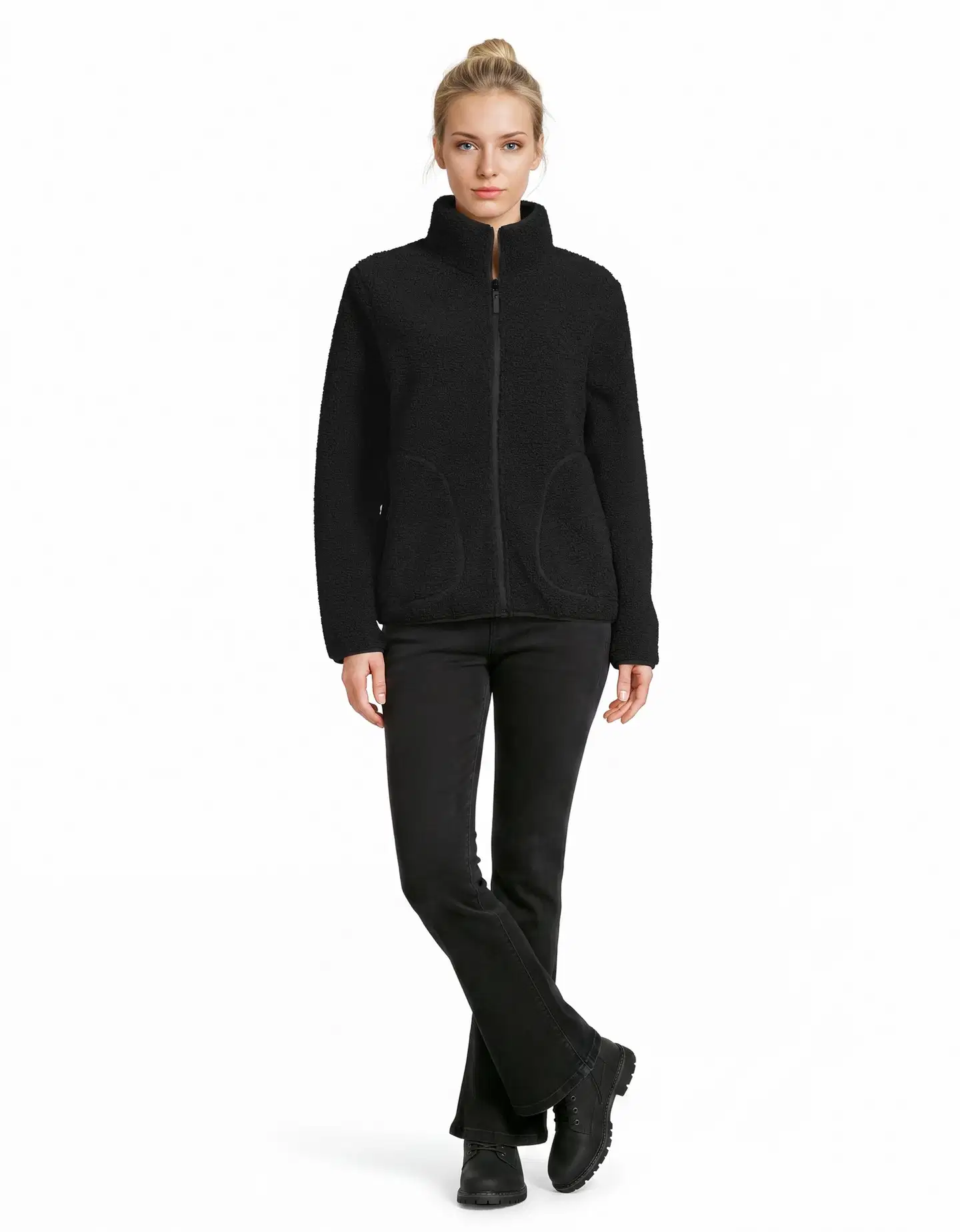 WKLY. naisten pileetakki 225W312664 - Black - 4